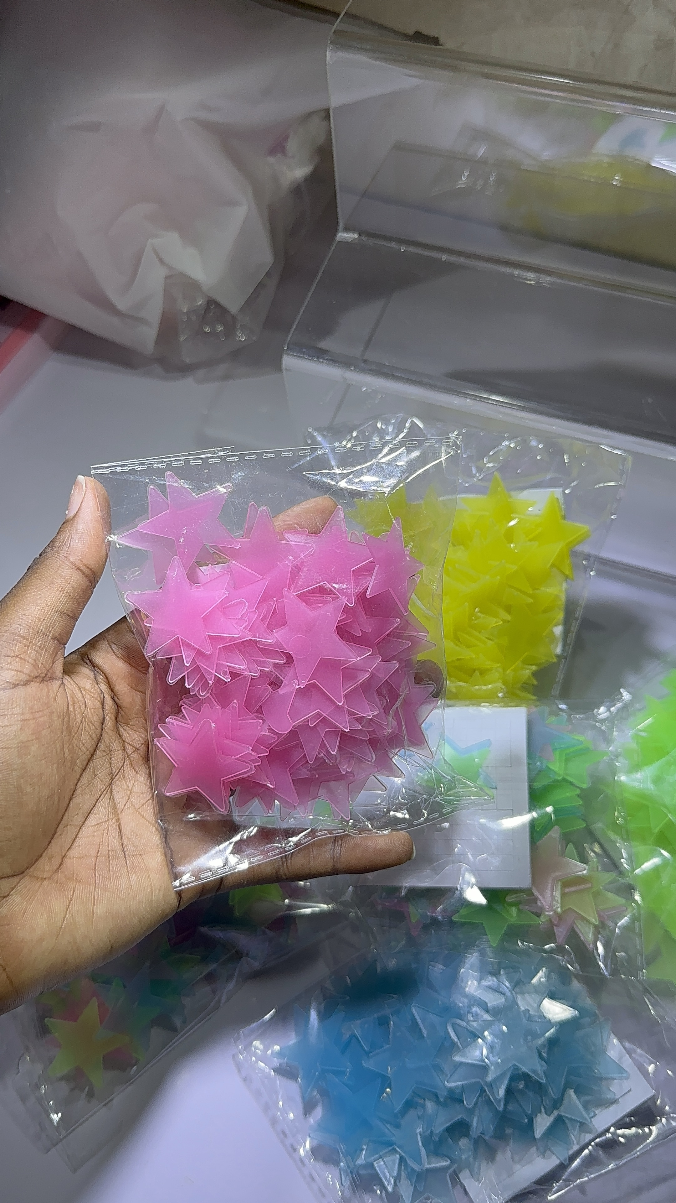 Glow in the dark stickers