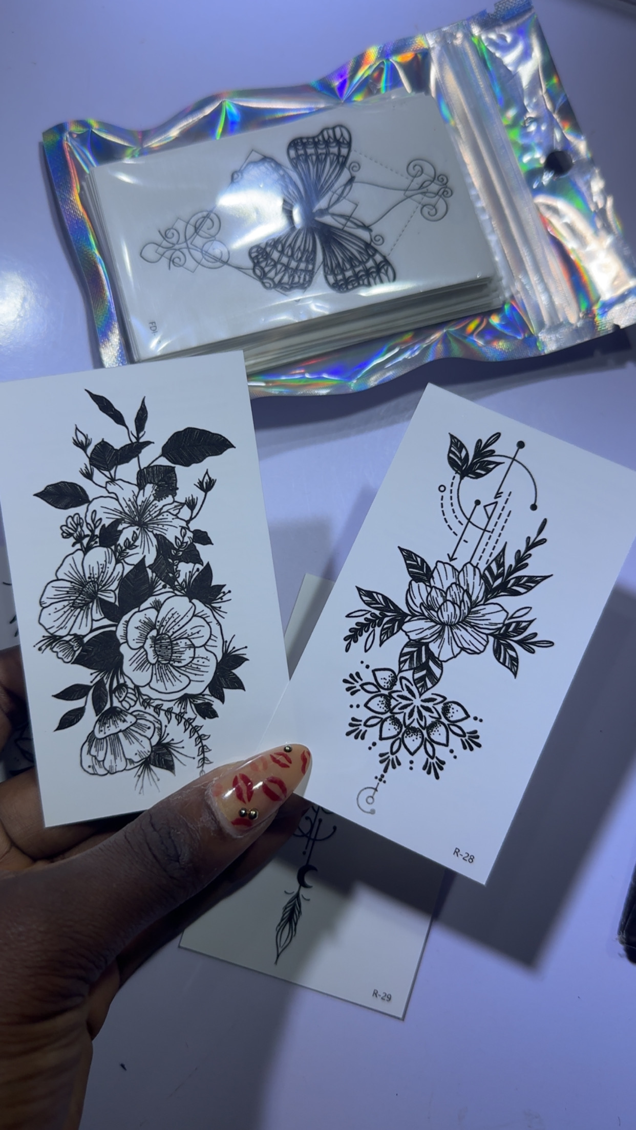 Tattoo Stickers(R black designs)