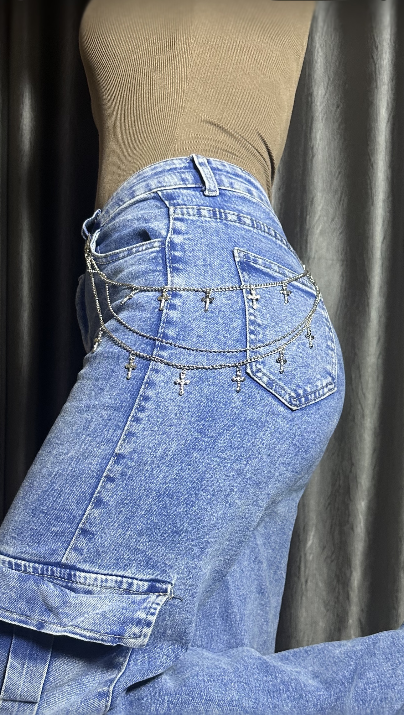 Jeans chain(cross design)