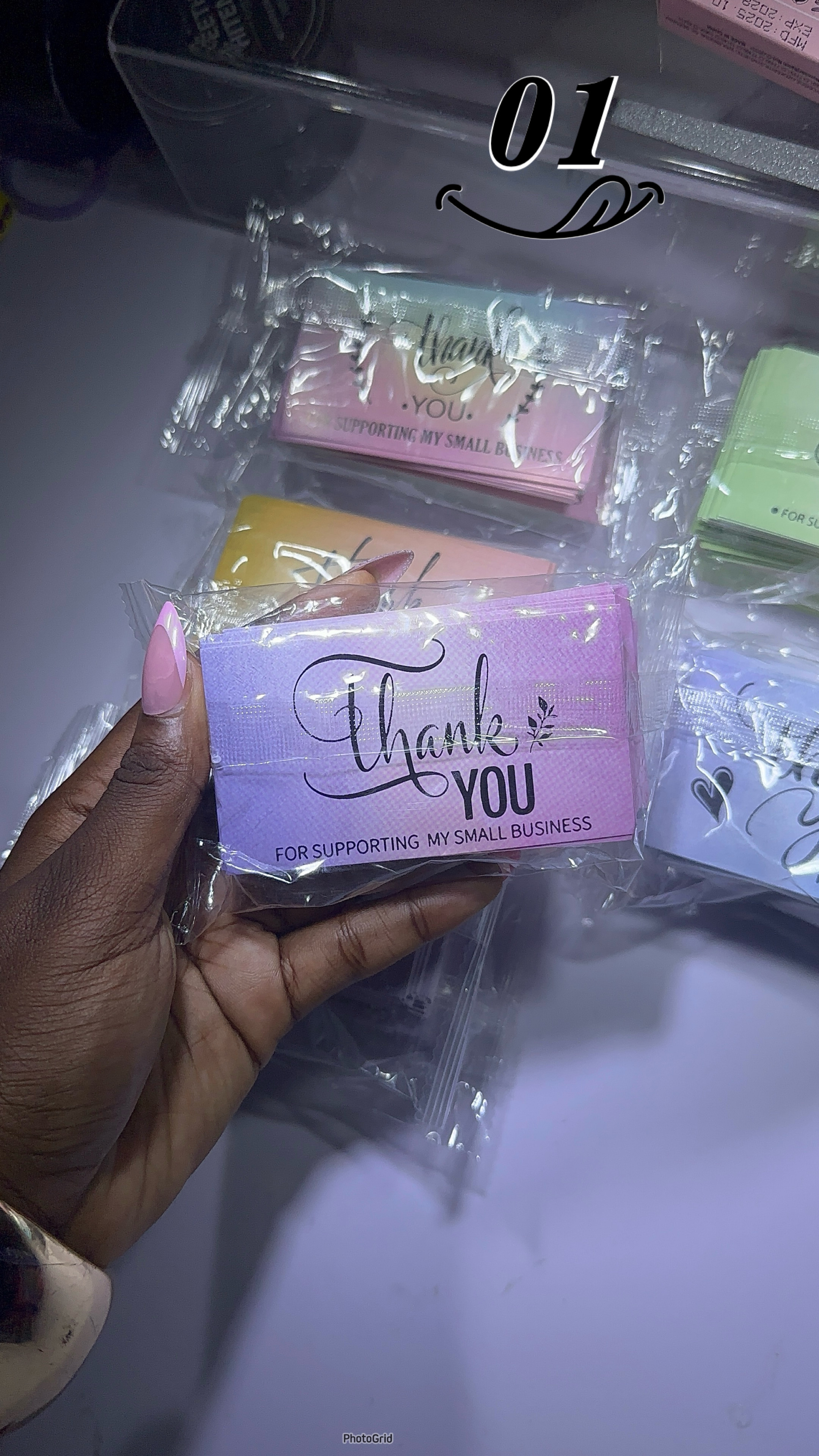 Thank you card(50 pcs in a pack )