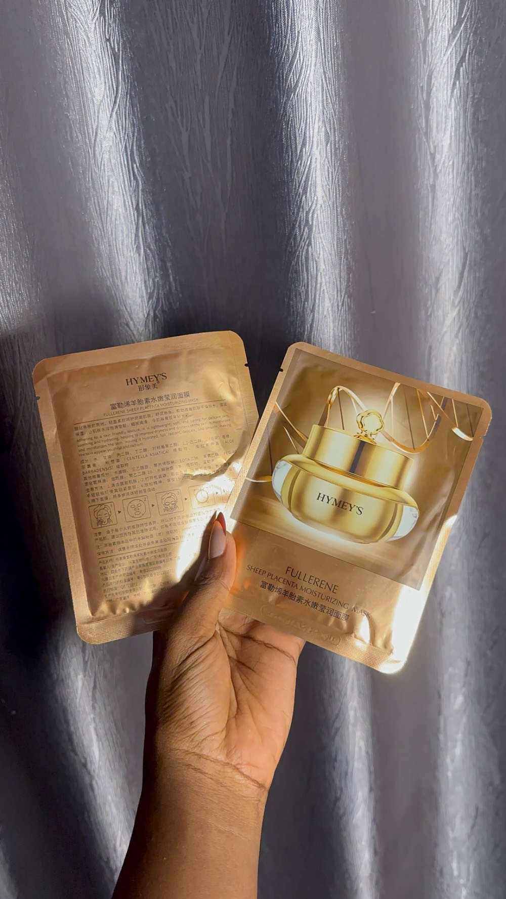 Sheep placenta face masks