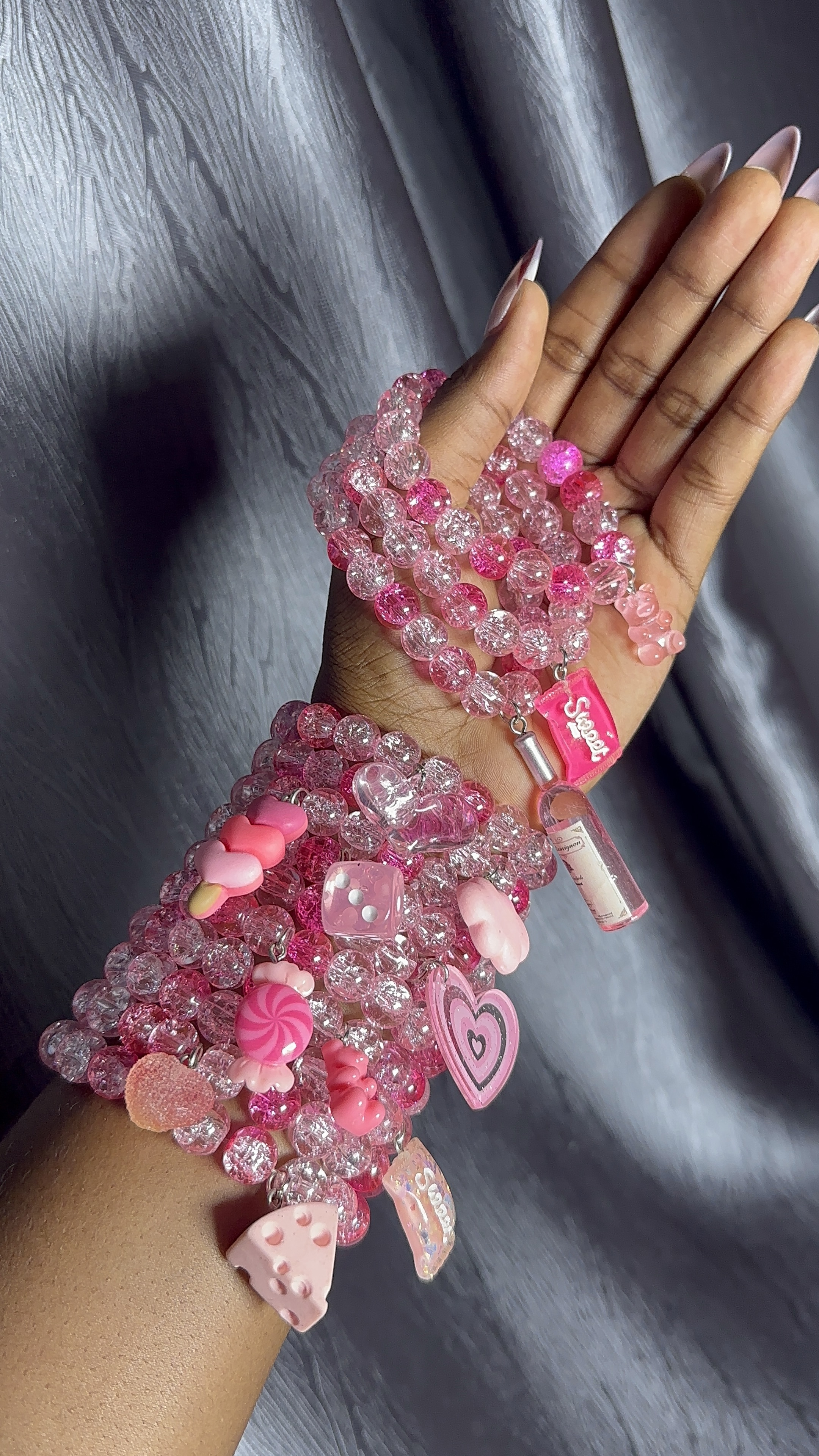 Charm Bracelets (pink)