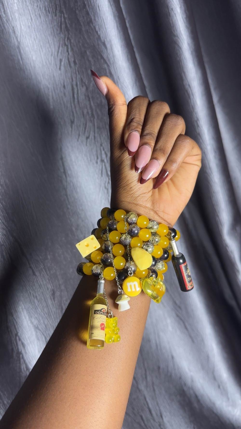 Charm Bracelets (yellow and black )