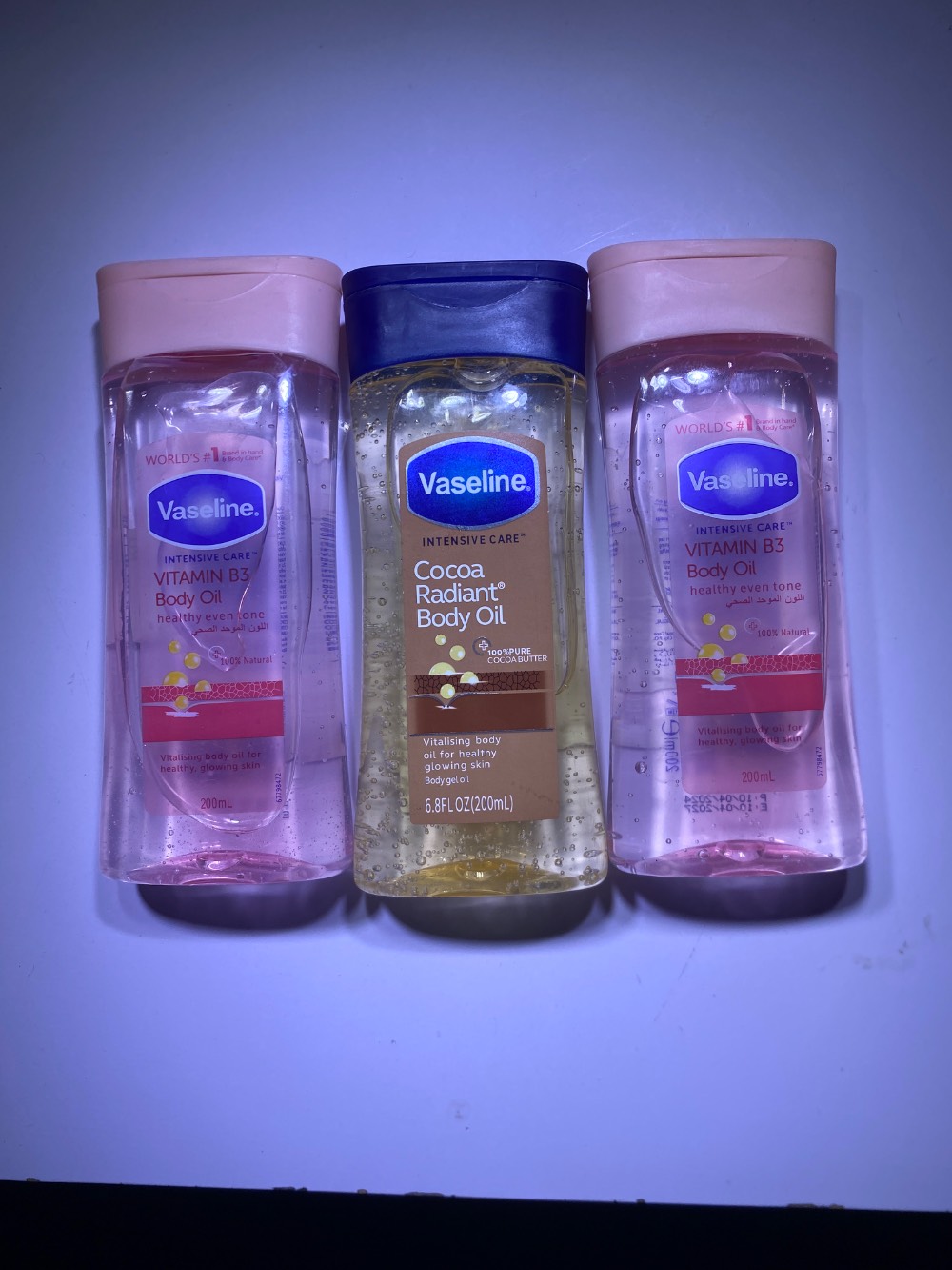 Vaseline body oil